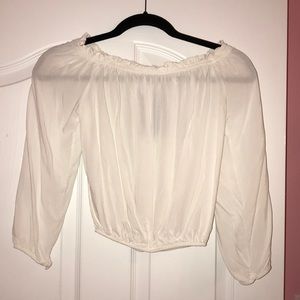 Off the shoulder crop top